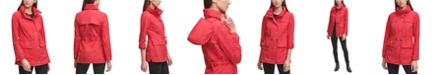 Cole Haan Packable Hooded Water-Resistant Anorak Coat